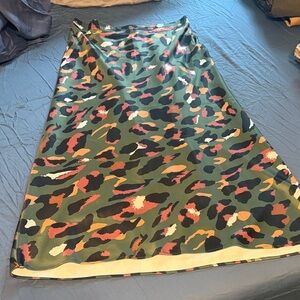 Camouflage Print Skirt